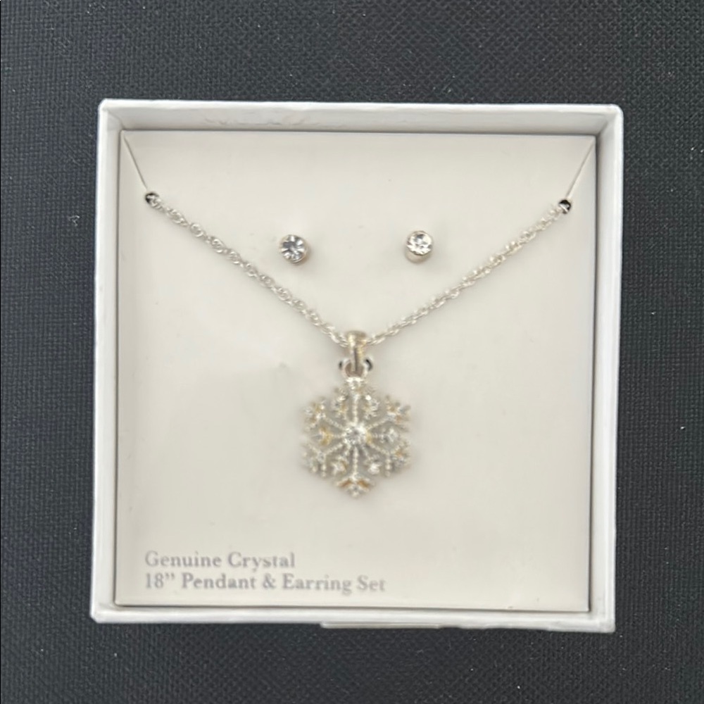 Christmas snowflake jewelry set